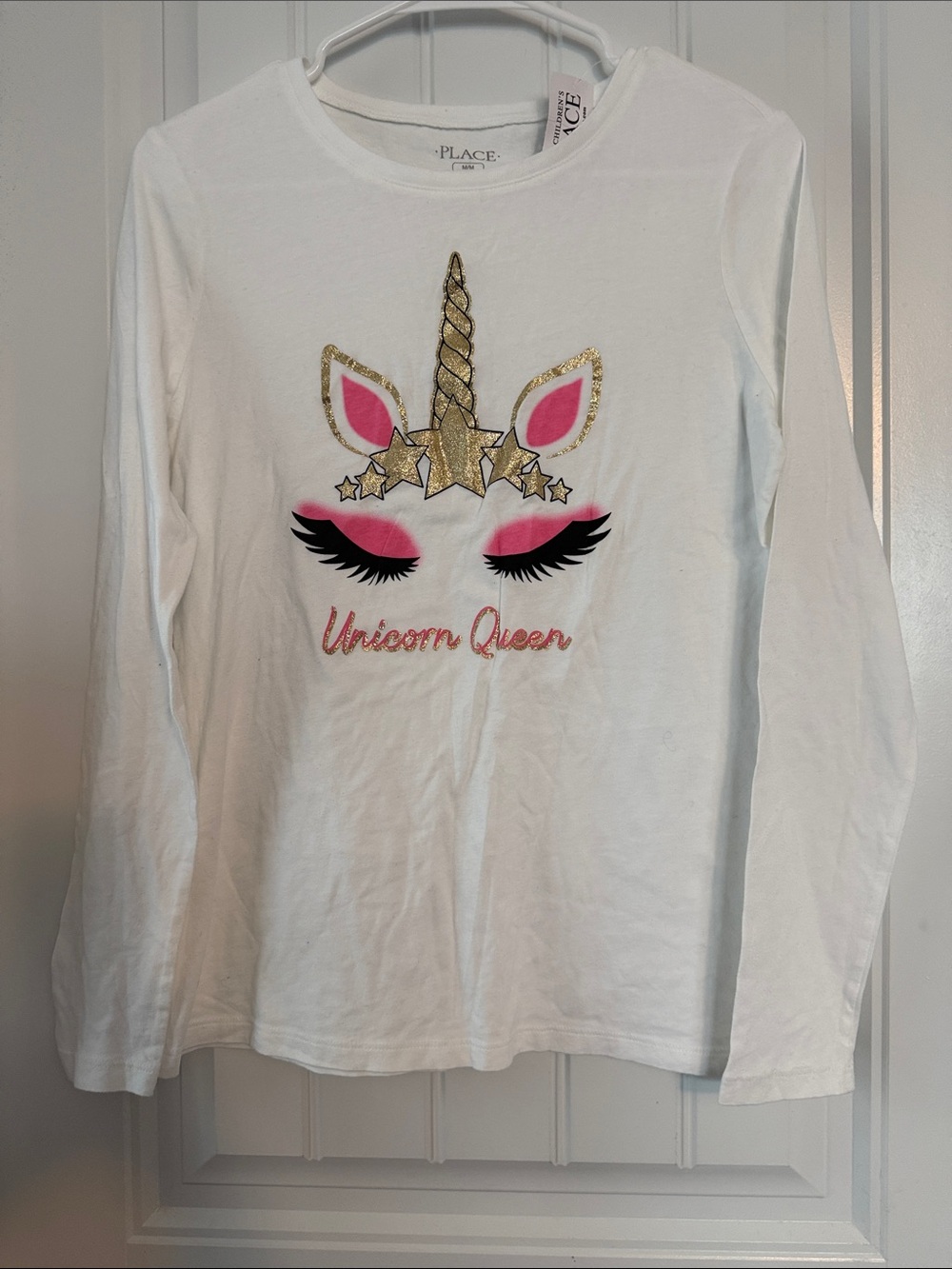 The Children's Place White 'Unicorn Queen' Long Sleeve Tee